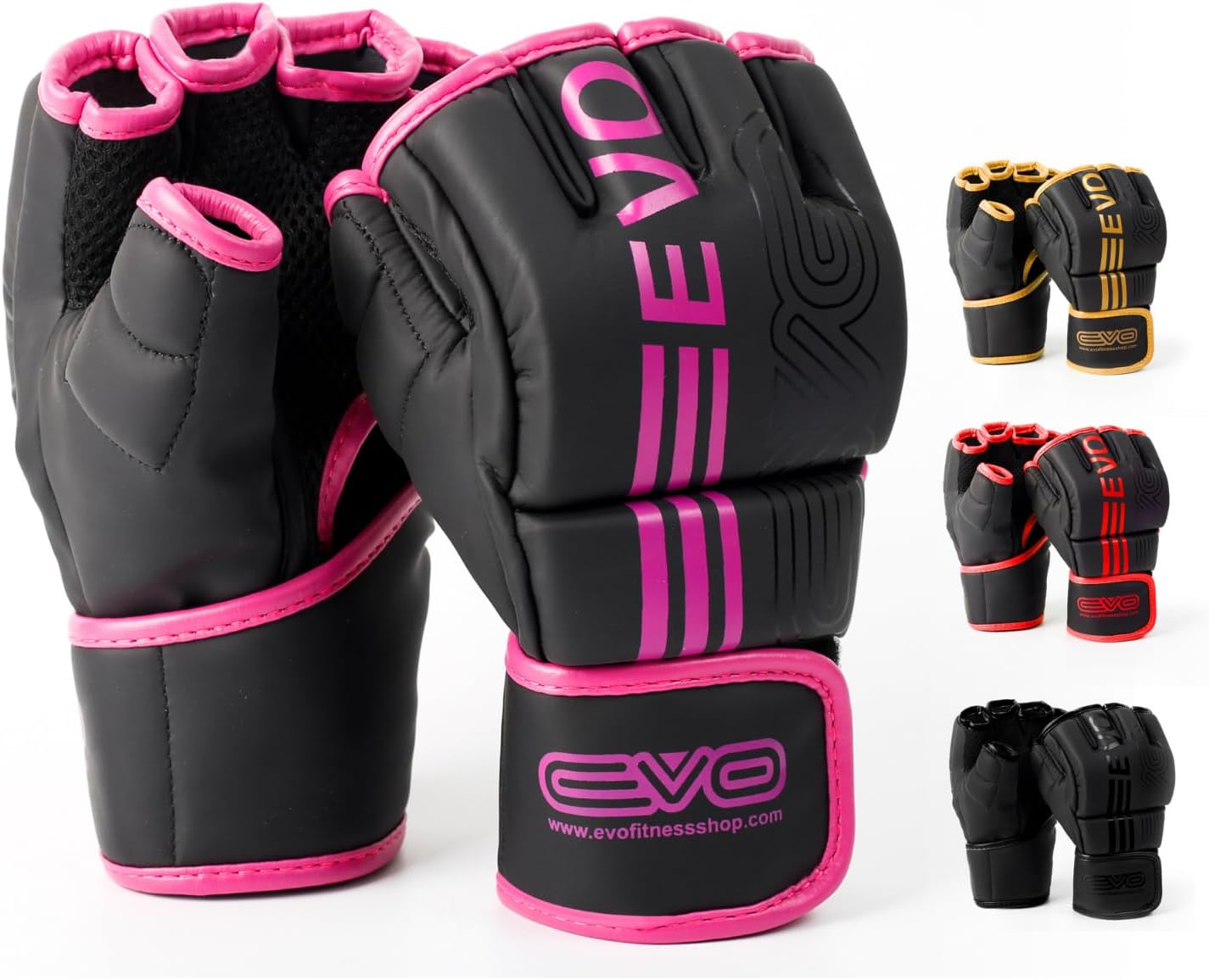 EVO Fitness Predator Series Pink MMA Gloves