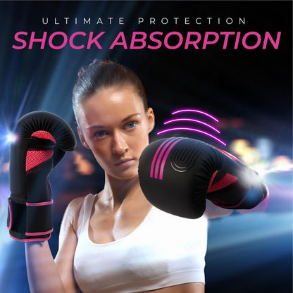 EVO Fitness Predator Series Pink Boxing Gloves