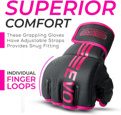 EVO Fitness Predator Series Pink MMA Gloves