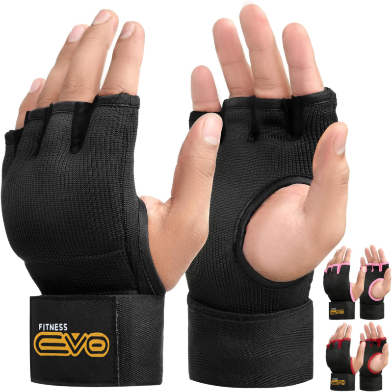 evo-fitness-training-boxing-bag-inner-gel-gloves-mma-grappling-hand-wraps