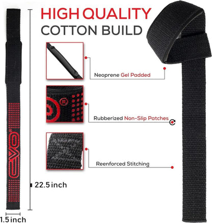 EVO Fitness Weight Lifting Straps