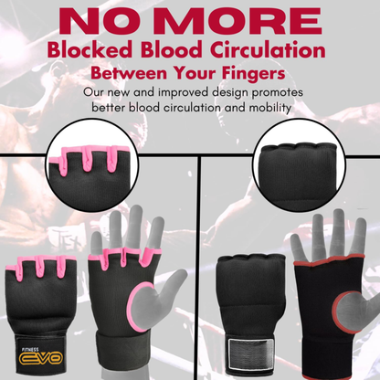 EVO Fitness Gel Boxing Hand Wraps Inner Gloves