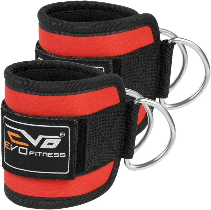 EVO Fitness Gym Ankle Cuffs (Pair)