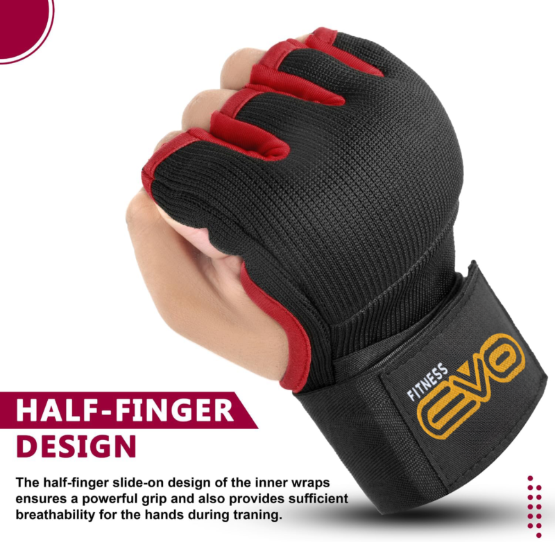 EVO Fitness Gel Boxing Hand Wraps Inner Gloves